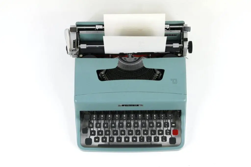máquina de escribir para el copywriting